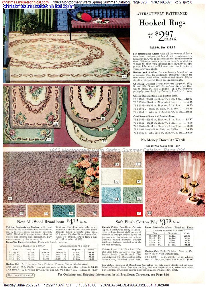 1963 Montgomery Ward Spring Summer Catalog, Page 826