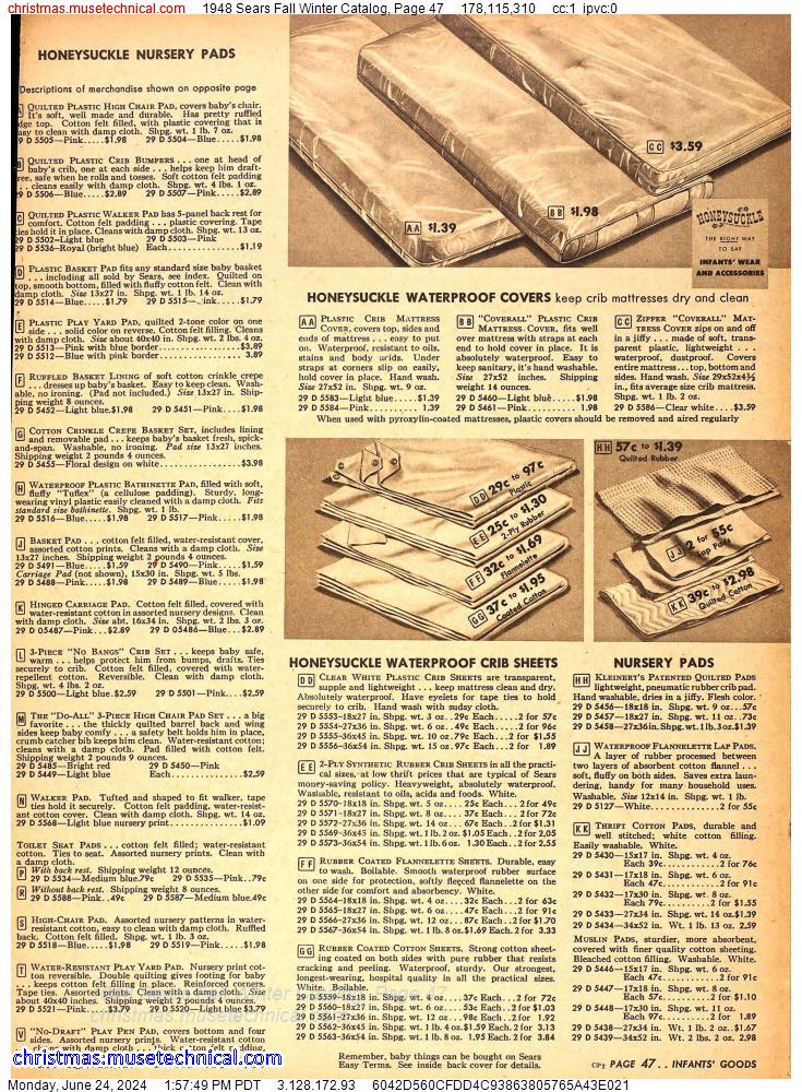 1948 Sears Fall Winter Catalog, Page 47