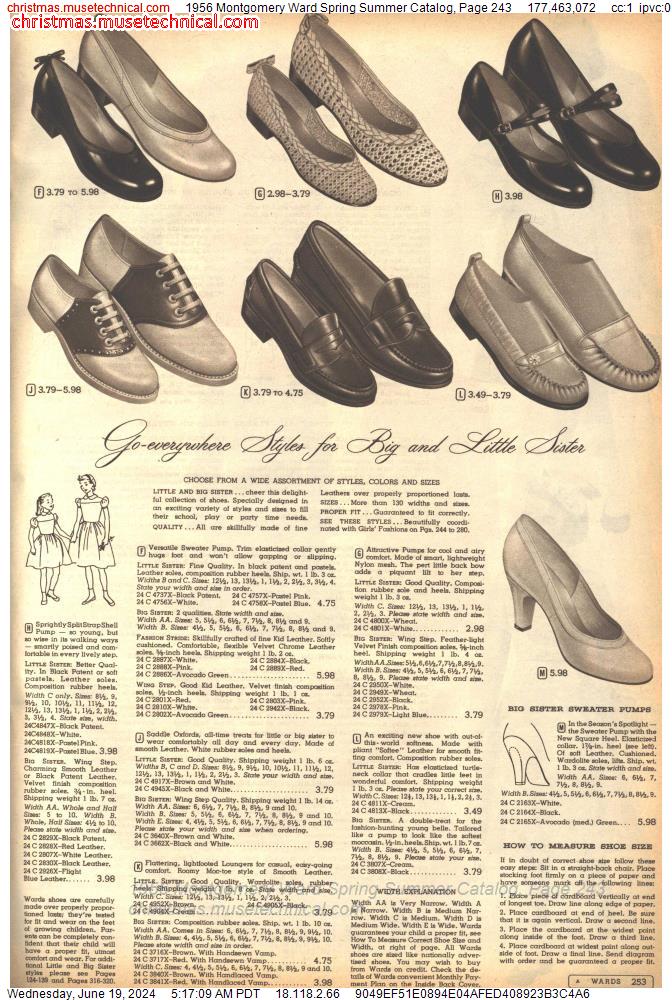 1956 Montgomery Ward Spring Summer Catalog, Page 243