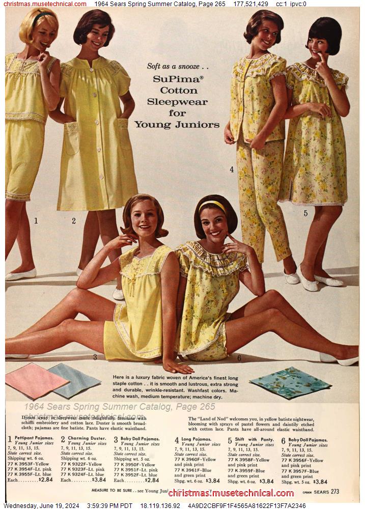 1964 Sears Spring Summer Catalog, Page 265