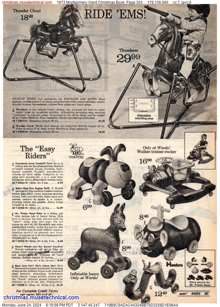 1973 Montgomery Ward Christmas Book, Page 303