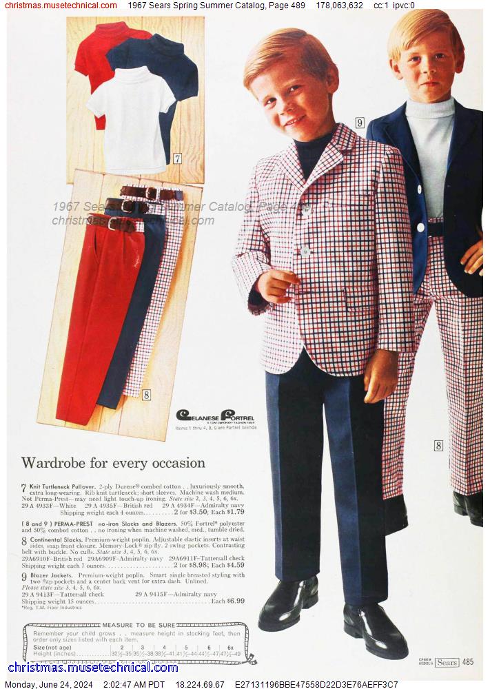 1967 Sears Spring Summer Catalog, Page 489