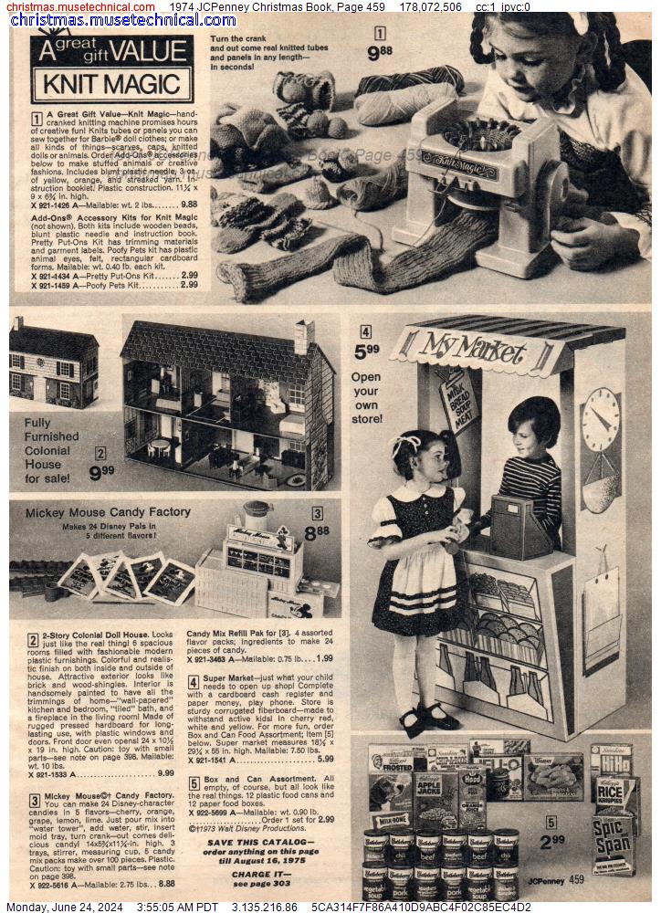 1974 JCPenney Christmas Book, Page 459