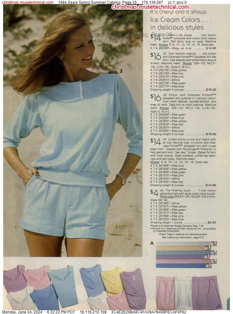 1984 Sears Spring Summer Catalog, Page 35