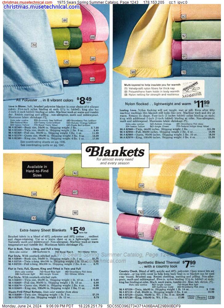 1975 Sears Spring Summer Catalog, Page 1243