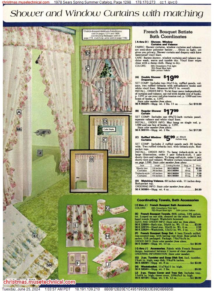 1978 Sears Spring Summer Catalog, Page 1298