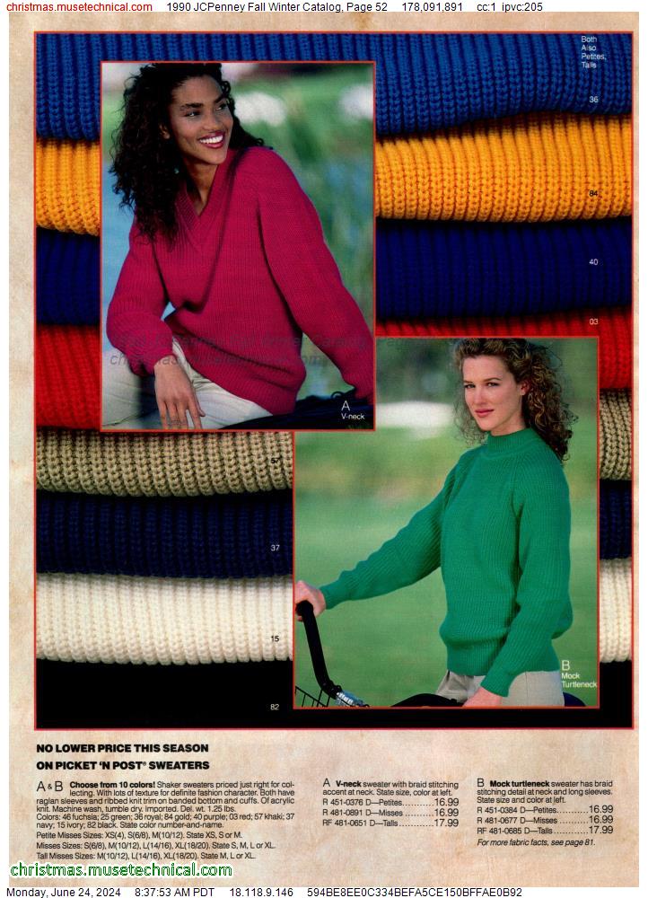 1990 JCPenney Fall Winter Catalog, Page 52