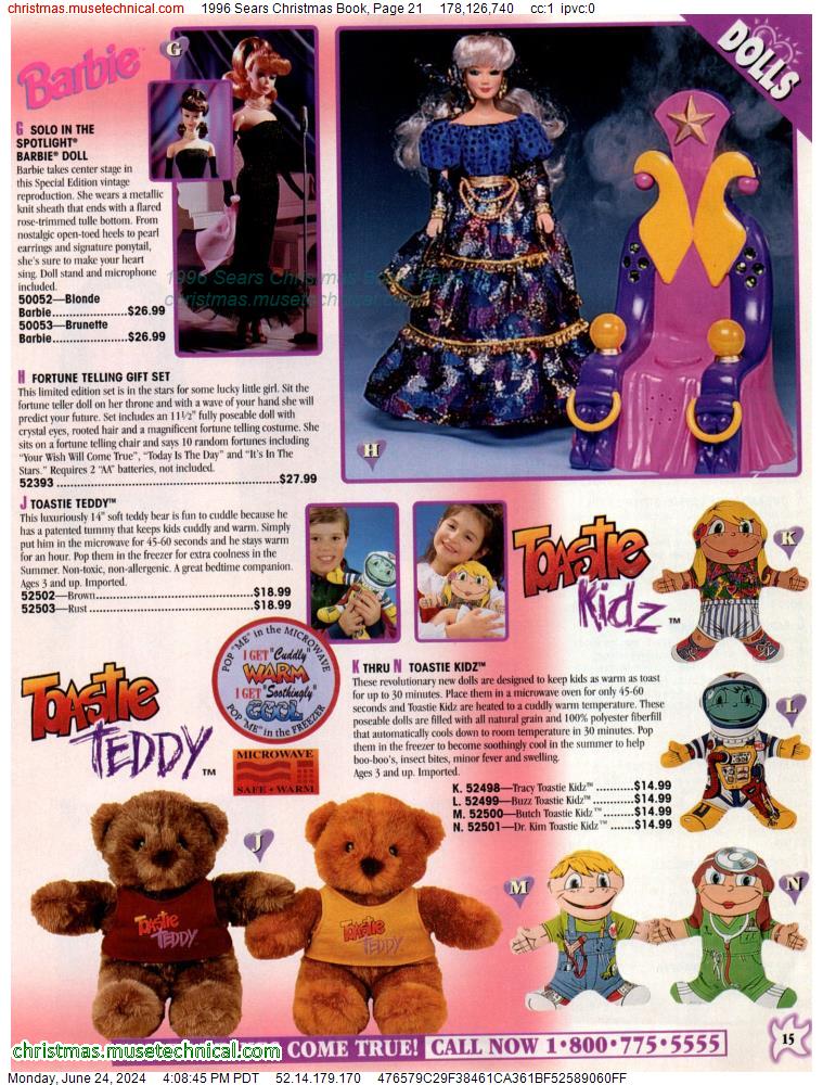 1996 Sears Christmas Book, Page 21