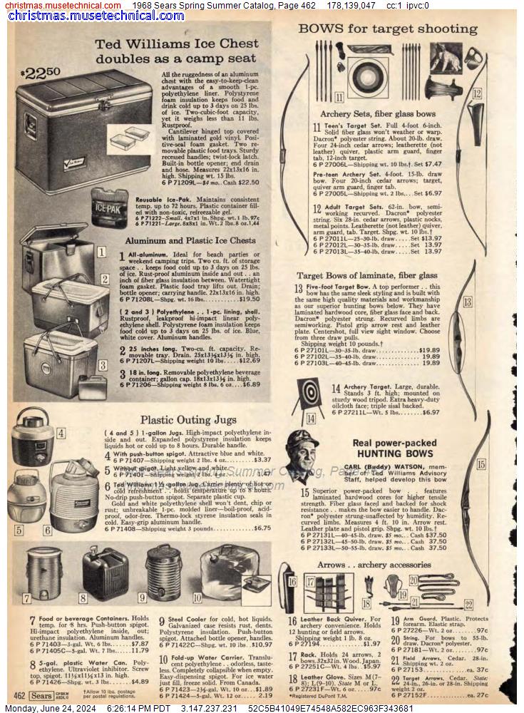 1968 Sears Spring Summer Catalog, Page 462