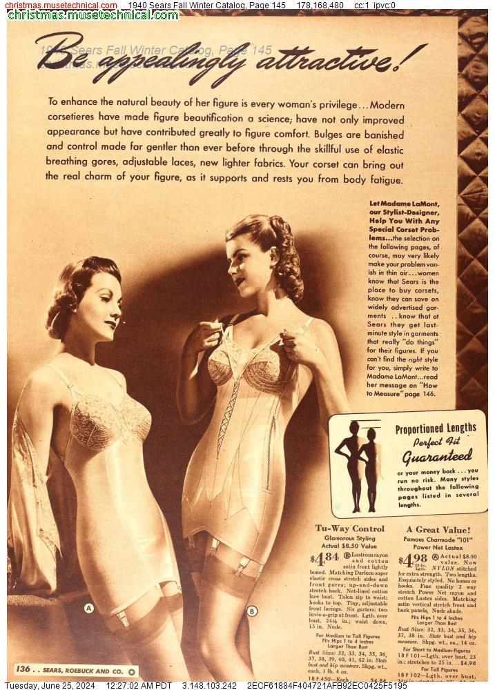 1940 Sears Fall Winter Catalog, Page 145