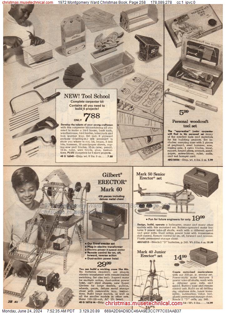 1972 Montgomery Ward Christmas Book, Page 258