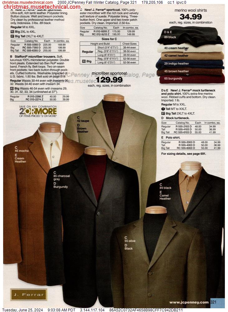 2000 JCPenney Fall Winter Catalog, Page 321