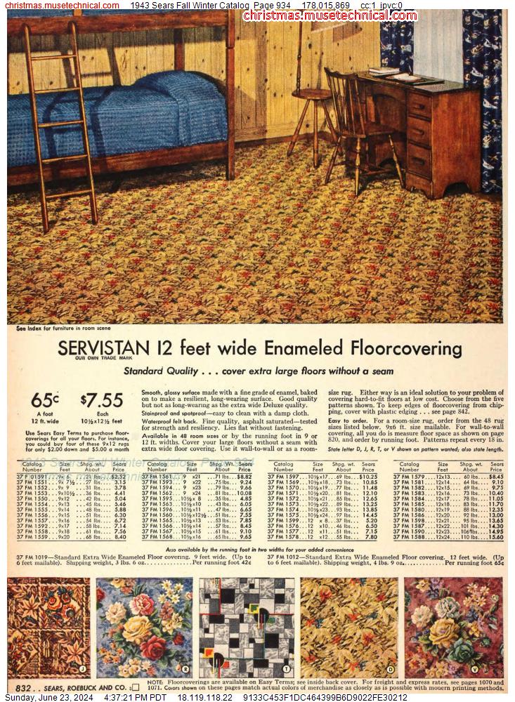 1943 Sears Fall Winter Catalog, Page 934