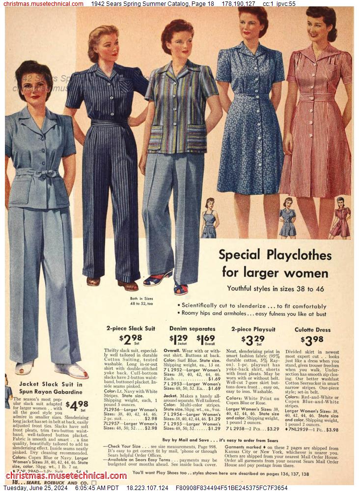 1942 Sears Spring Summer Catalog, Page 18