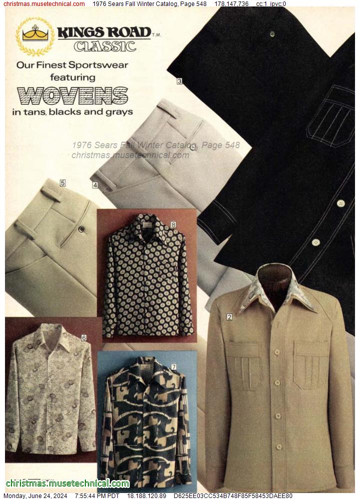 1976 Sears Fall Winter Catalog, Page 548