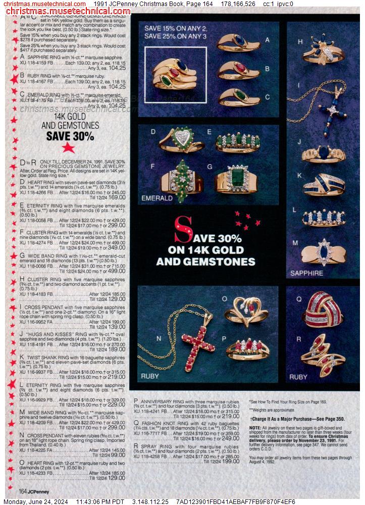 1991 JCPenney Christmas Book, Page 164