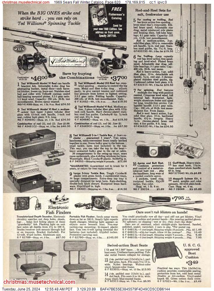 1969 Sears Fall Winter Catalog, Page 620