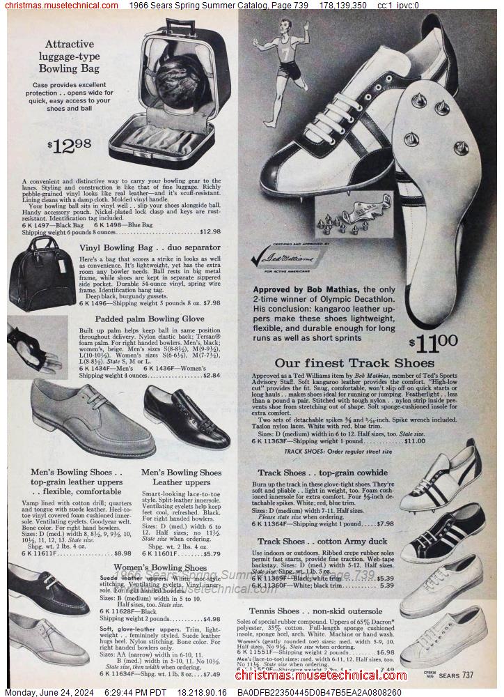 1966 Sears Spring Summer Catalog, Page 739