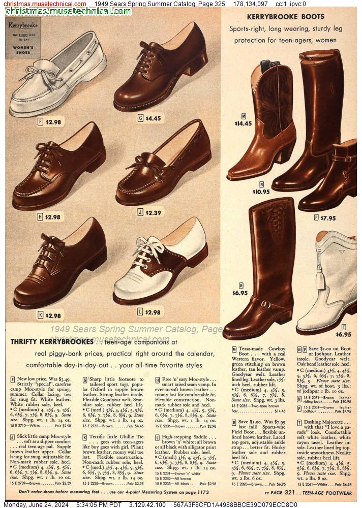 1949 Sears Spring Summer Catalog, Page 325