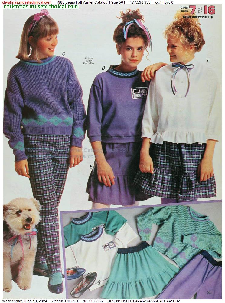 1988 Sears Fall Winter Catalog, Page 561