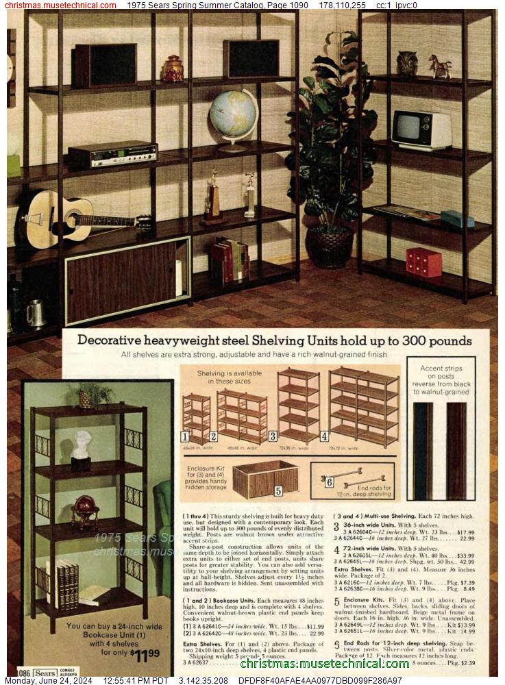 1975 Sears Spring Summer Catalog, Page 1090