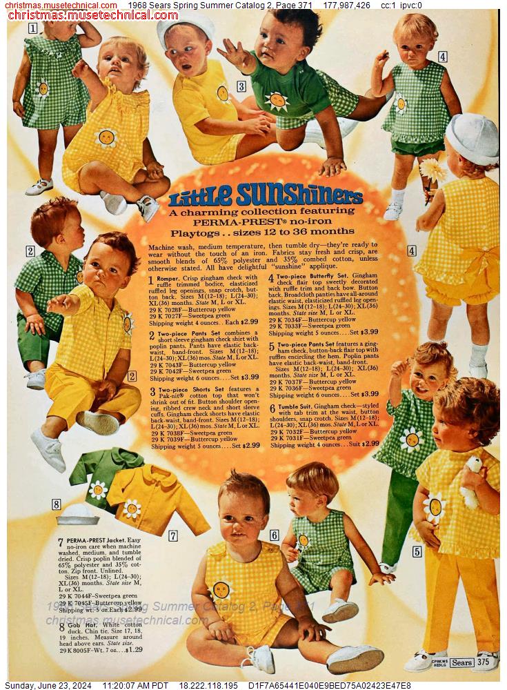 1968 Sears Spring Summer Catalog 2, Page 371