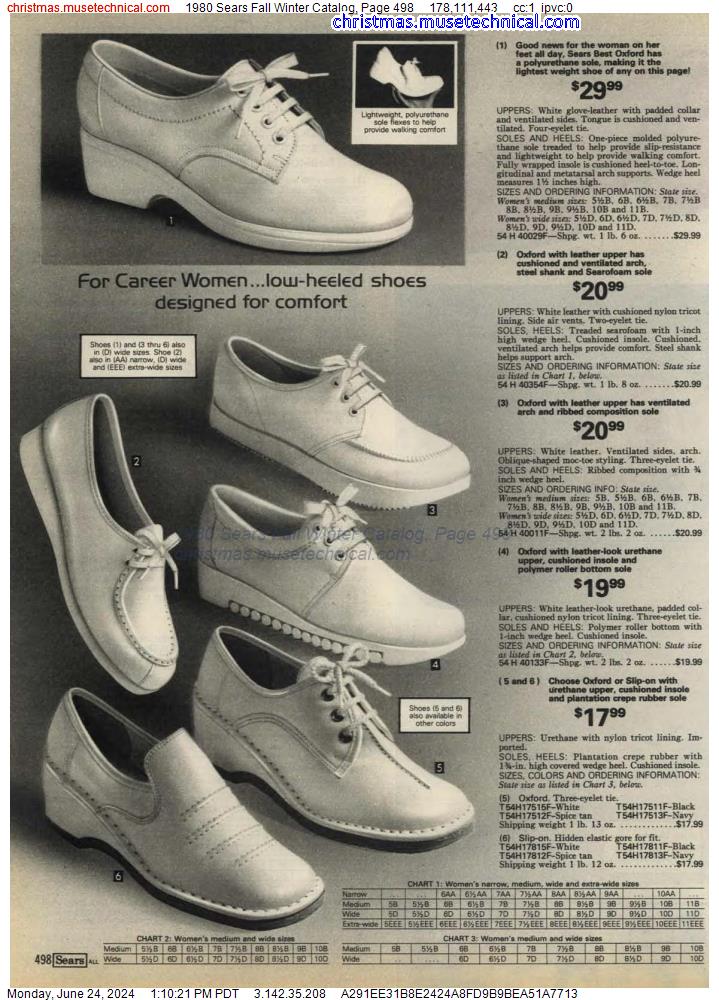 1980 Sears Fall Winter Catalog, Page 498