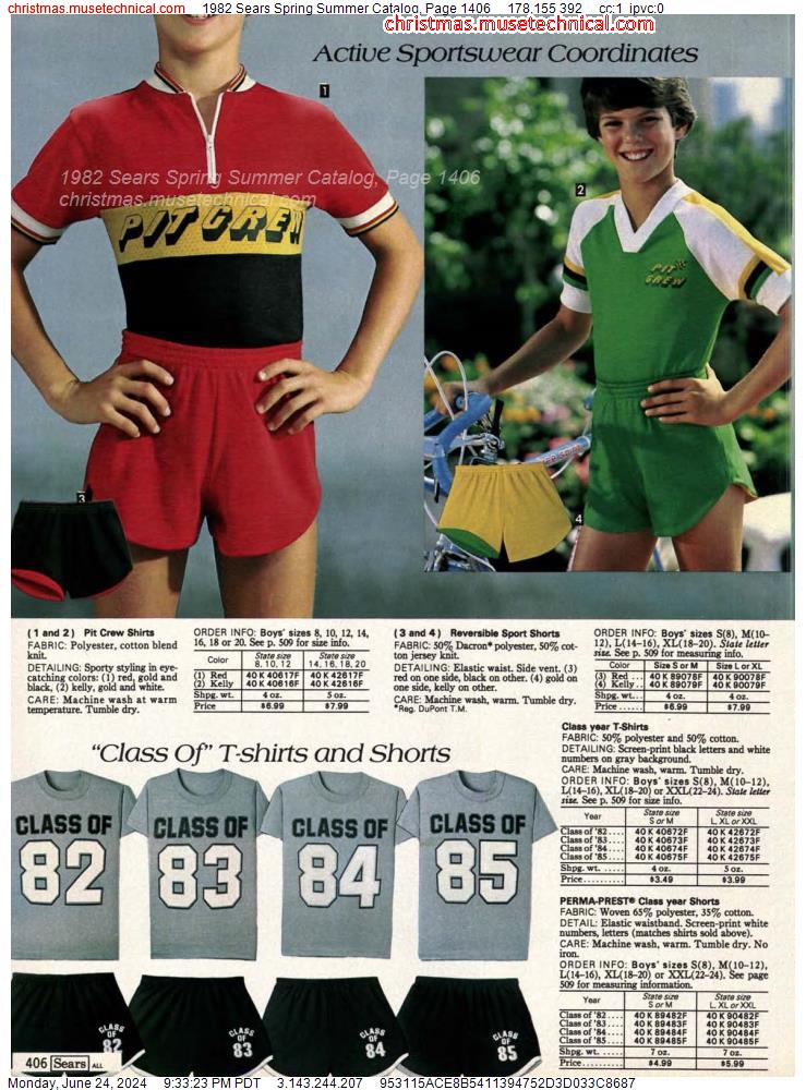1982 Sears Spring Summer Catalog, Page 1406