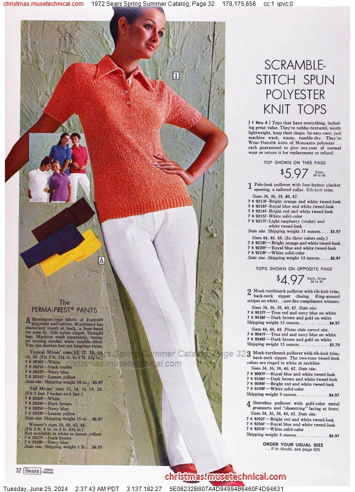 1972 Sears Spring Summer Catalog, Page 32