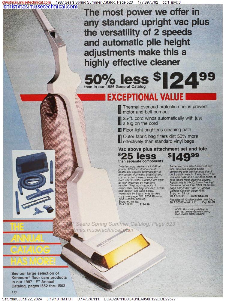 1987 Sears Spring Summer Catalog, Page 523