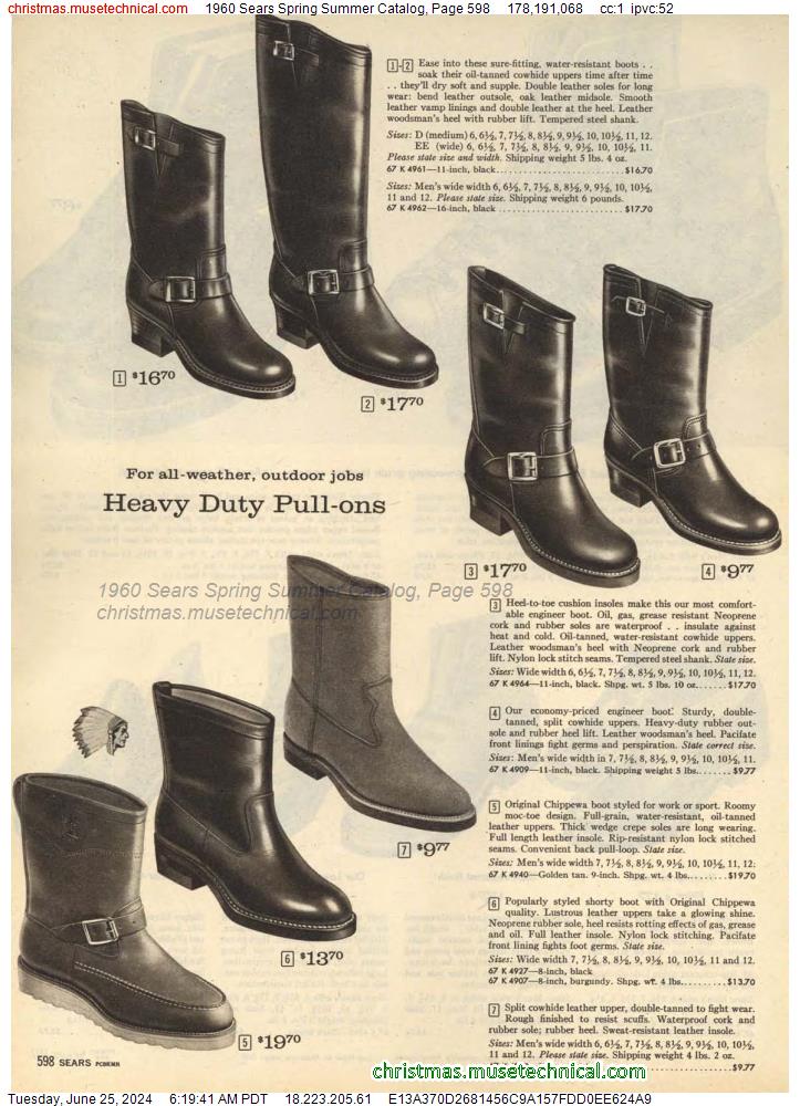 1960 Sears Spring Summer Catalog, Page 598