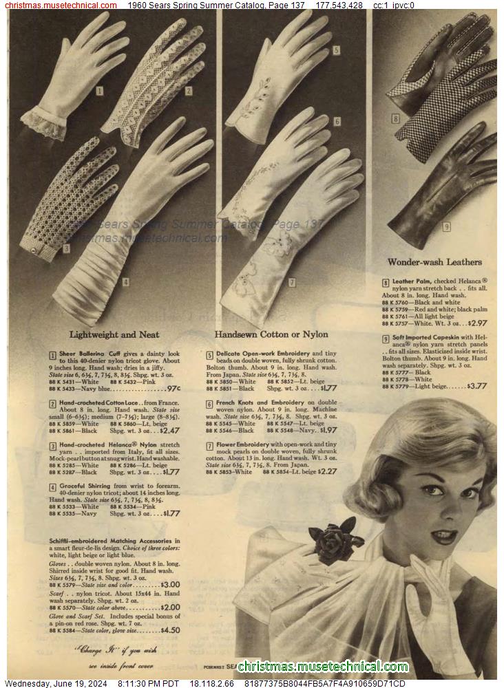 1960 Sears Spring Summer Catalog, Page 137