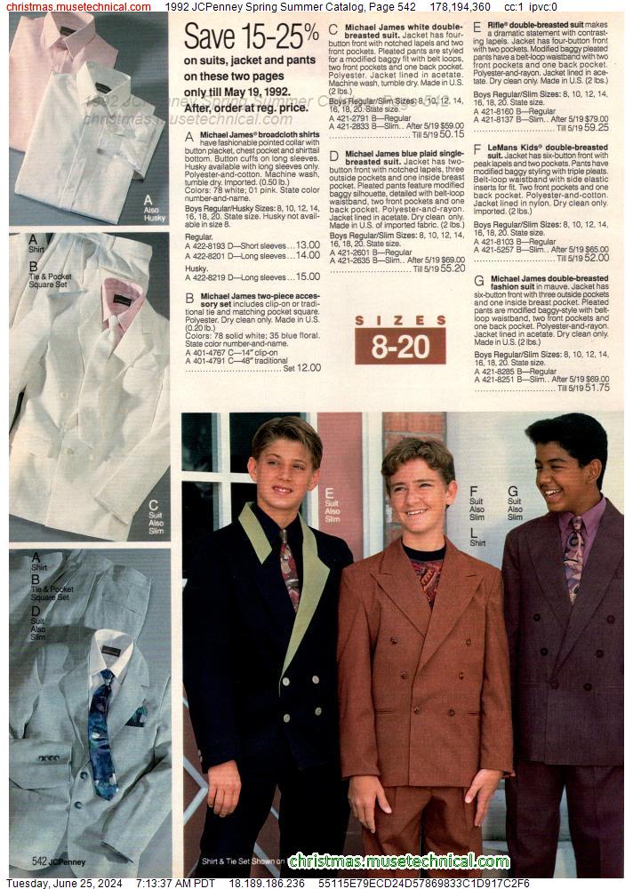 1992 JCPenney Spring Summer Catalog, Page 542