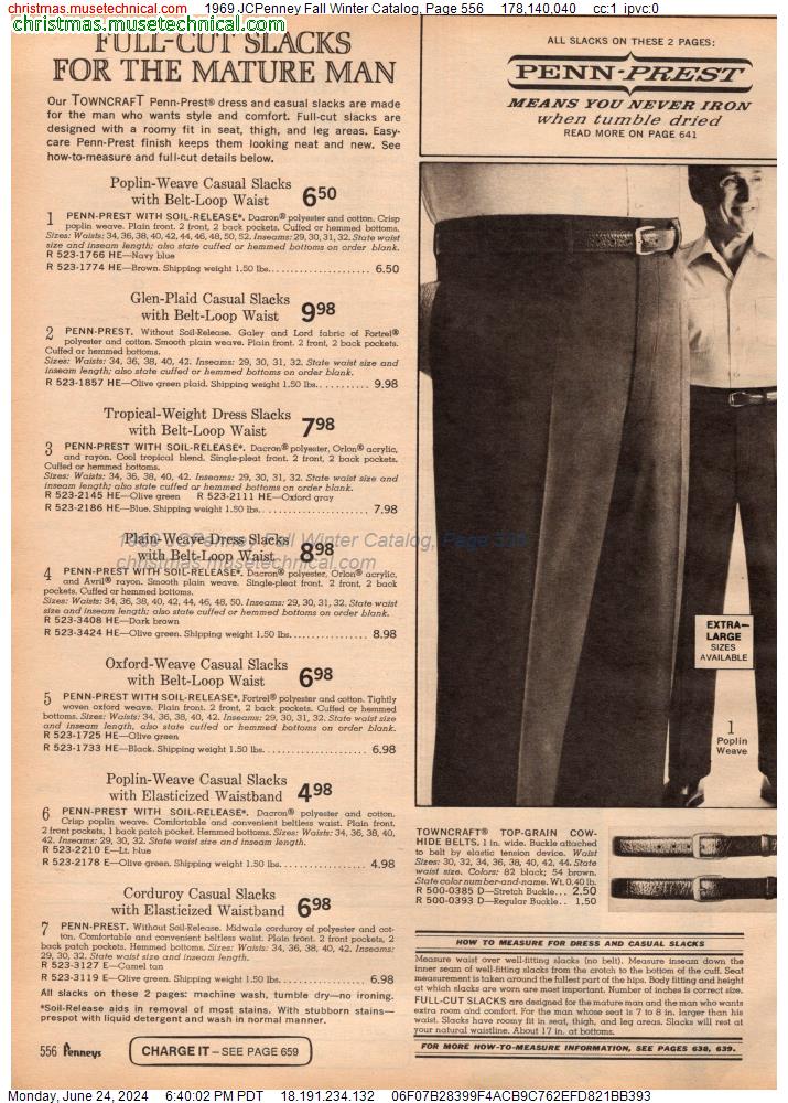 1969 JCPenney Fall Winter Catalog, Page 556