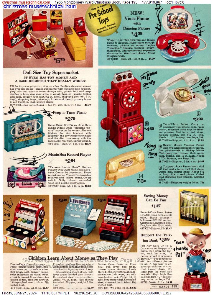 1965 Montgomery Ward Christmas Book, Page 195