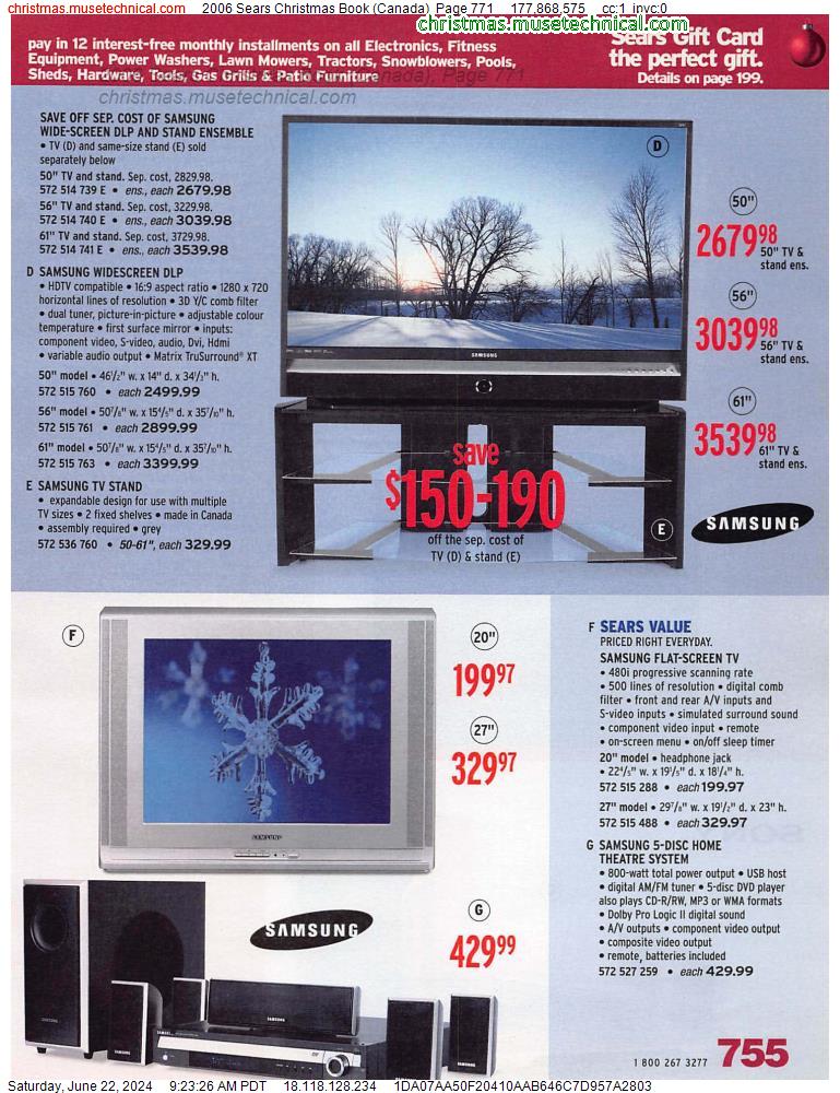 2006 Sears Christmas Book (Canada), Page 771