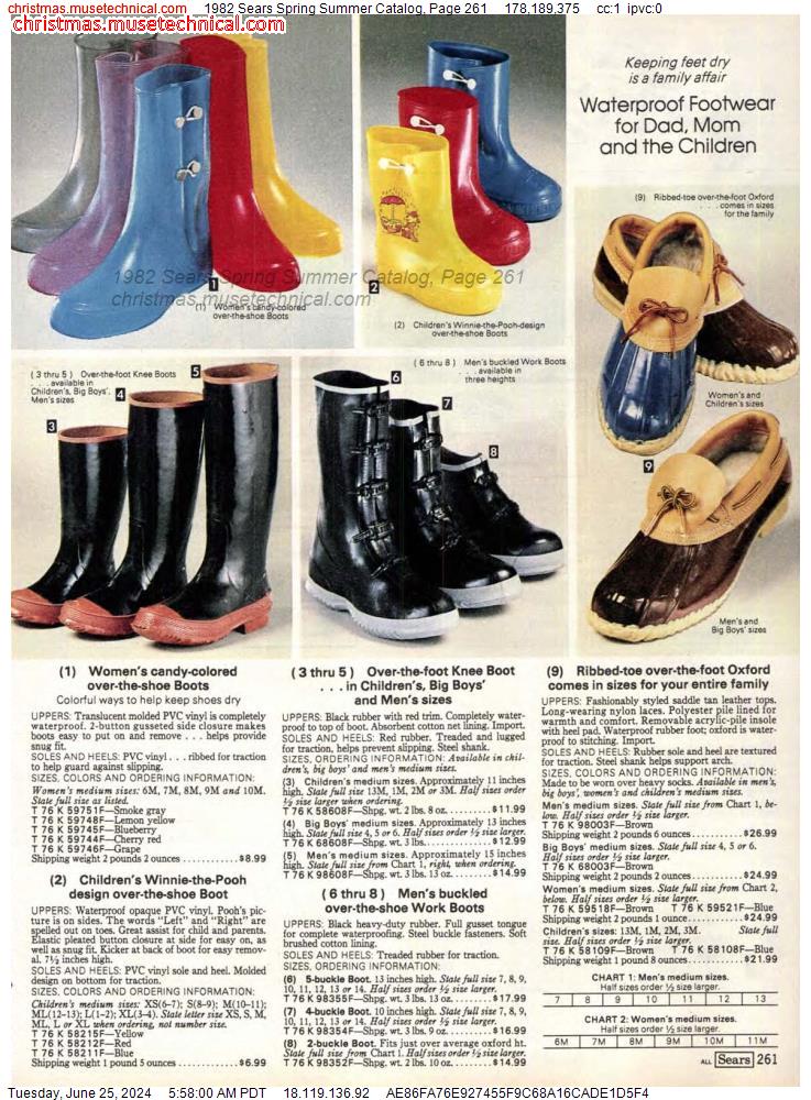 1982 Sears Spring Summer Catalog, Page 261