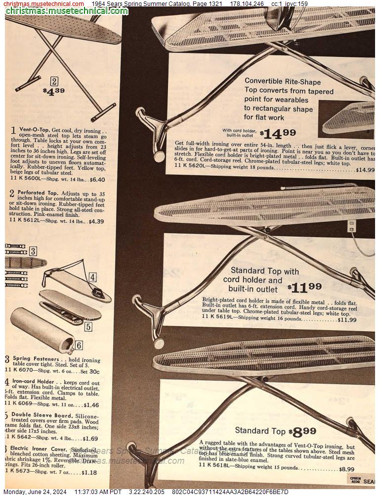 1964 Sears Spring Summer Catalog, Page 1321