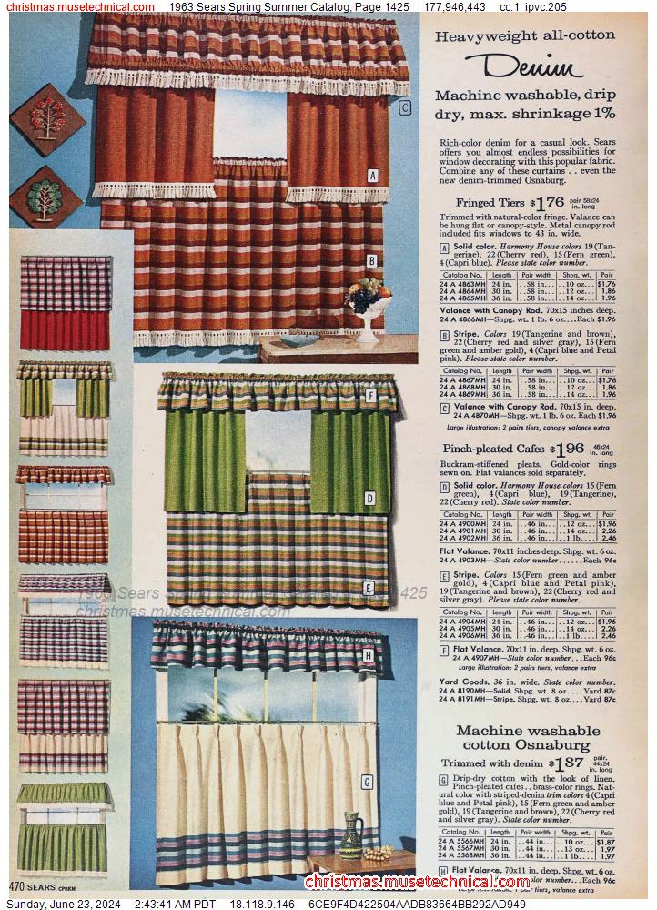 1963 Sears Spring Summer Catalog, Page 1425