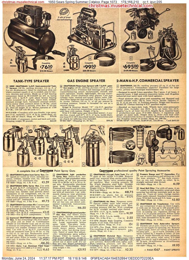 1950 Sears Spring Summer Catalog, Page 1073