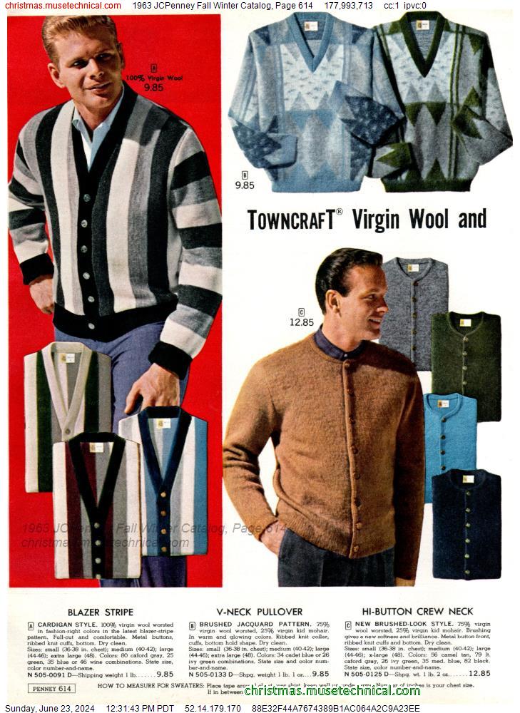 1963 JCPenney Fall Winter Catalog, Page 614