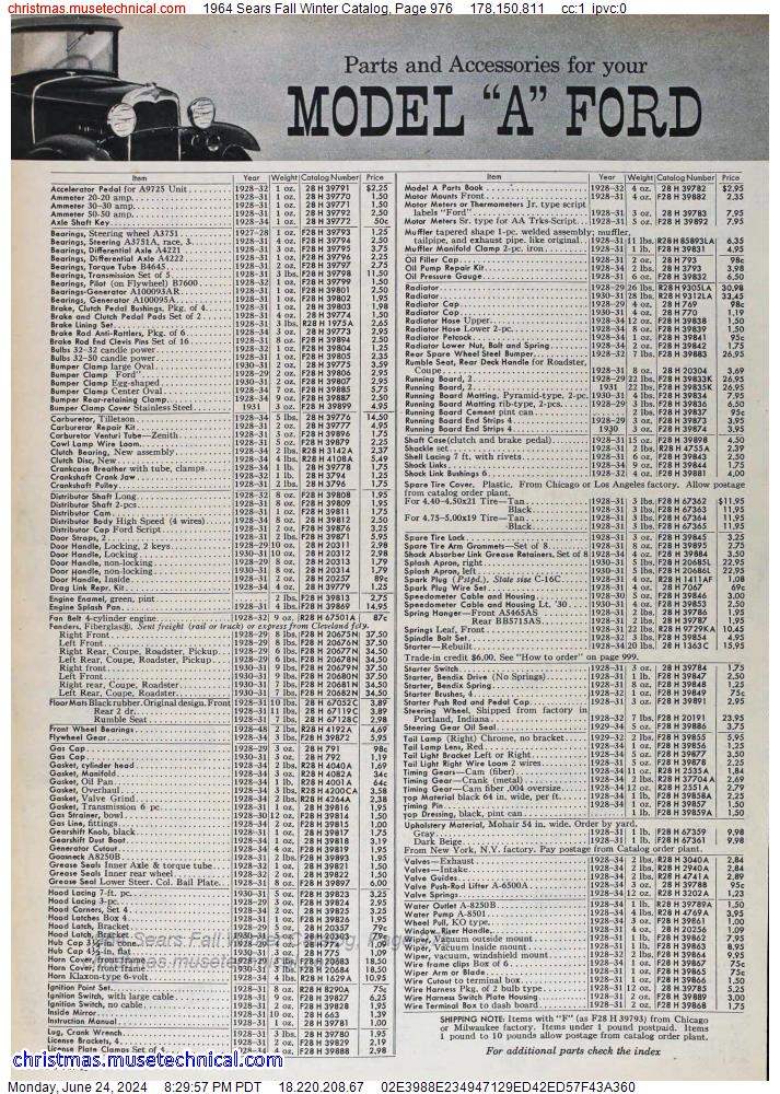 1964 Sears Fall Winter Catalog, Page 976