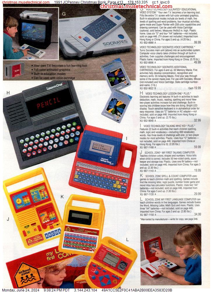 1991 JCPenney Christmas Book, Page 413