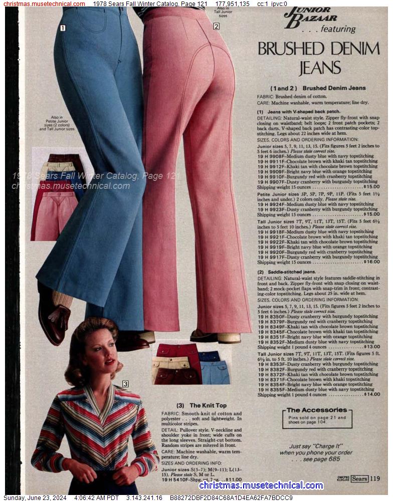 1978 Sears Fall Winter Catalog, Page 121