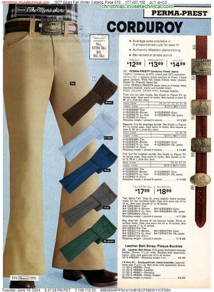 1977 Sears Fall Winter Catalog, Page 570