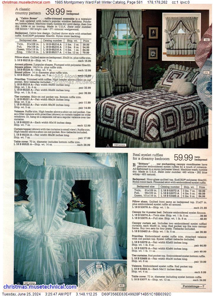 1985 Montgomery Ward Fall Winter Catalog, Page 581