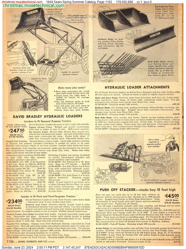 1949 Sears Spring Summer Catalog, Page 1152