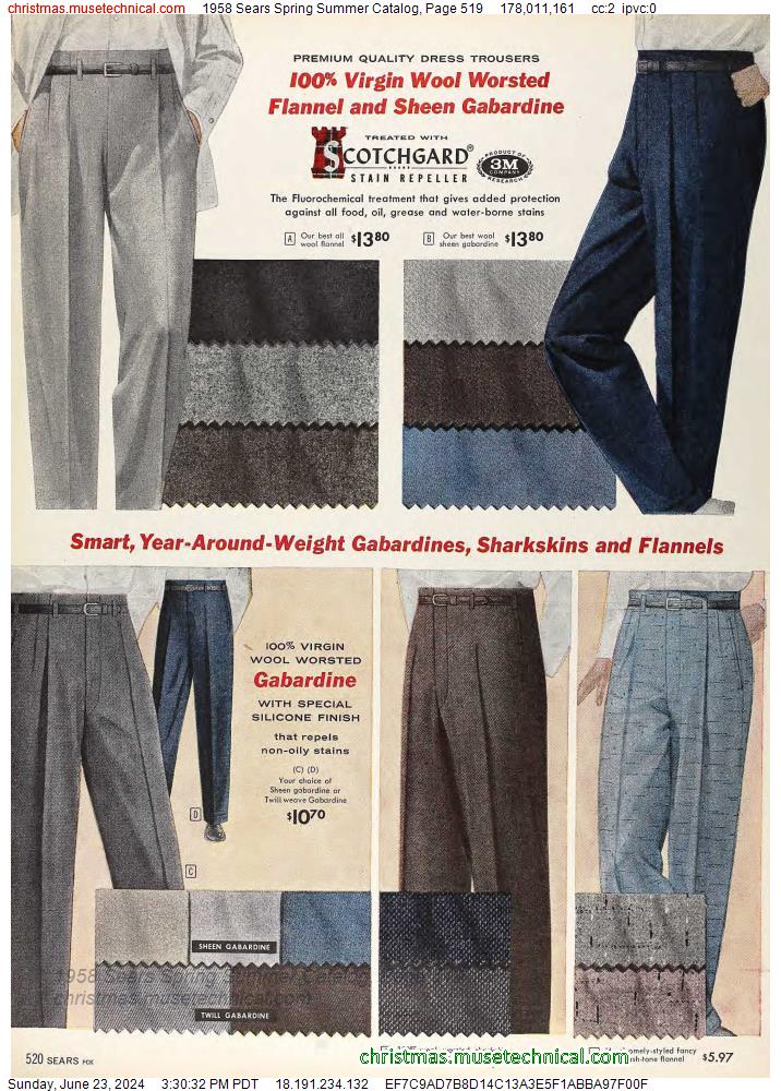 1958 Sears Spring Summer Catalog, Page 519