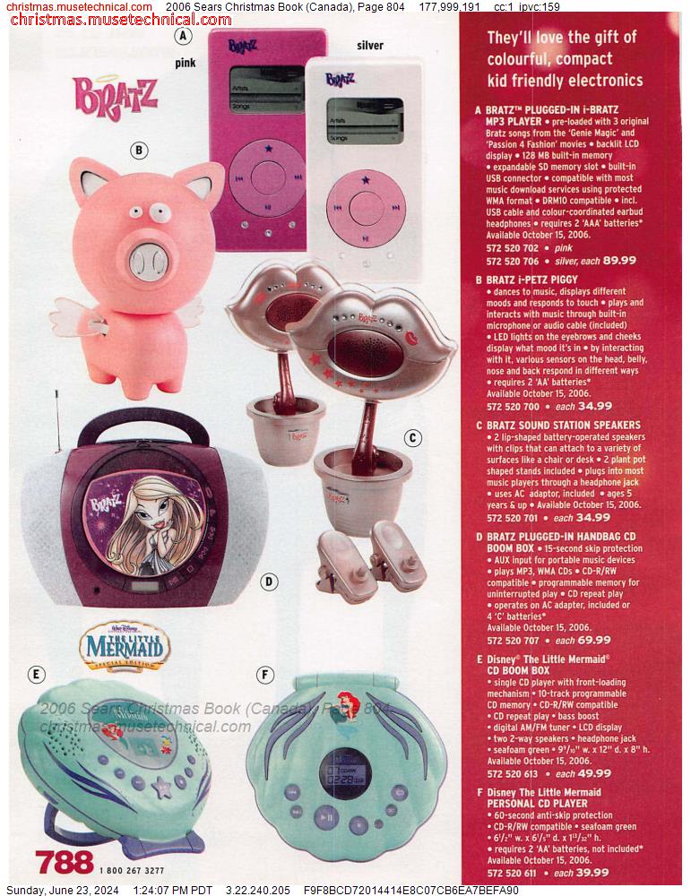 2006 Sears Christmas Book (Canada), Page 804