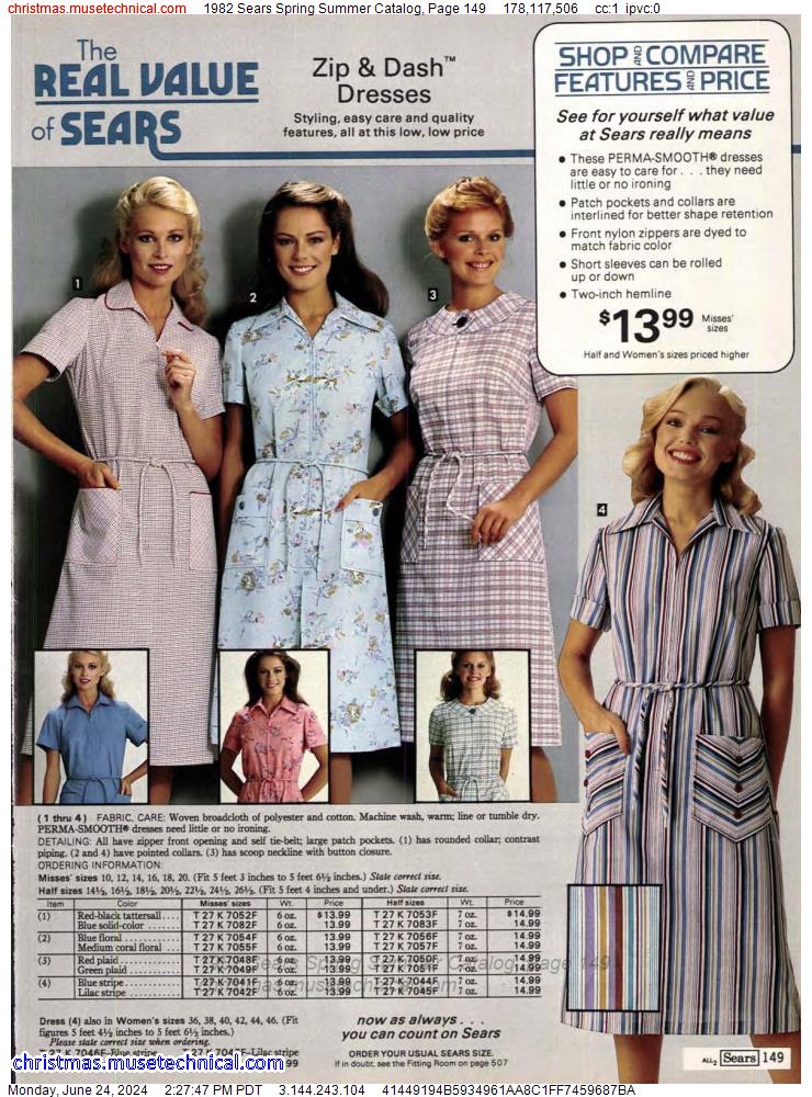 1982 Sears Spring Summer Catalog, Page 149